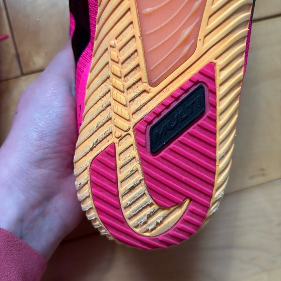 Nike Zoom Rival Track and Field Spikes Mens Size 11 Pink Orange Running Race - Picture 8 of 10